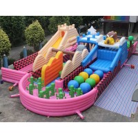 Cheap Outdoor Giant Game Adult Commercial Bouncy Castle Inflatable Assault Obstacle Course For Kids