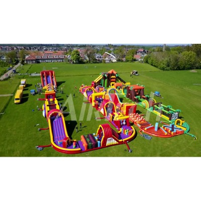 The world biggest inflatable assault course