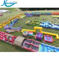 Crazy game inflatable 5k obstacle course,adult inflatable obstacle course for sale